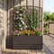 58” Raised Planter Box with Trellis Outdoor Wicker Garden Bed